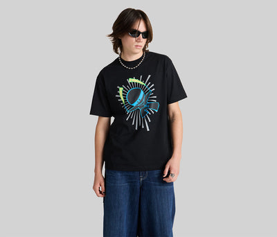 KIKGLOW NINJA GRAPHIC TEE - BLACK
