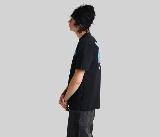DJ GLOW GRAPHIC TEE - BLACK