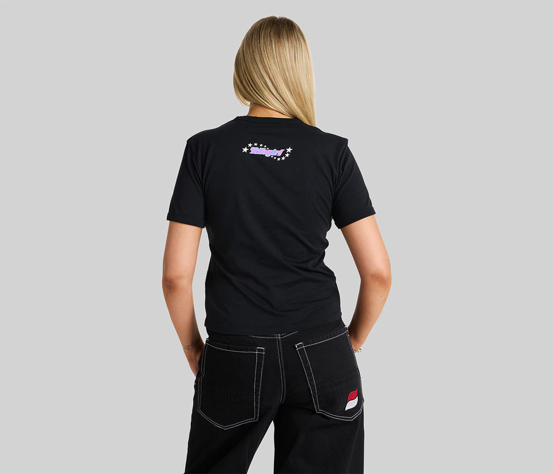 KIK MICROPHONE GRAPHIC TEE - BLACK