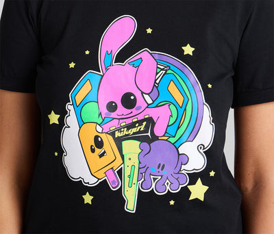 KIK MICROPHONE GRAPHIC TEE - BLACK