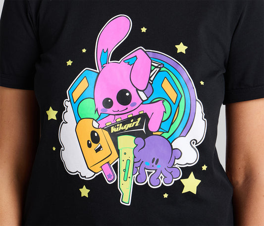 KIK MICROPHONE GRAPHIC TEE - BLACK