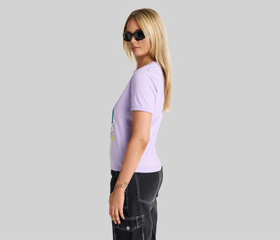 KIK MICROPHONE GRAPHIC TEE - LIGHT PURPLE
