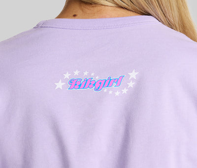 KIK MICROPHONE GRAPHIC TEE - LIGHT PURPLE