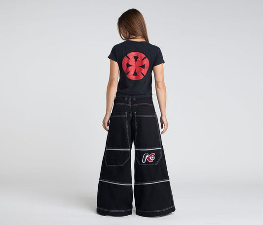 W 1836 REFLEKTOR 36" WIDE LEG SUPER BLACK RINSE