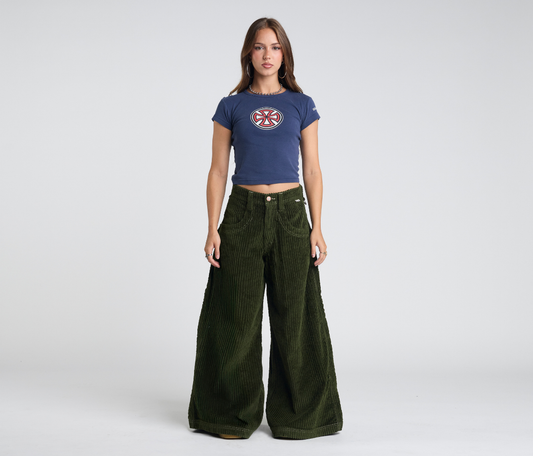 W KING KORDZ 36" 3-WALE CORDUROY ARMY GREEN