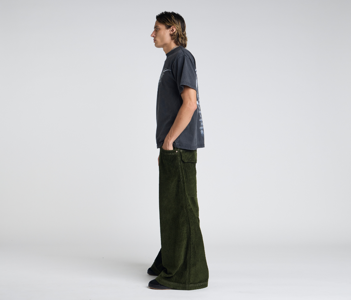 KING KORDZ 36" 3-WALE CORDUROY ARMY GREEN