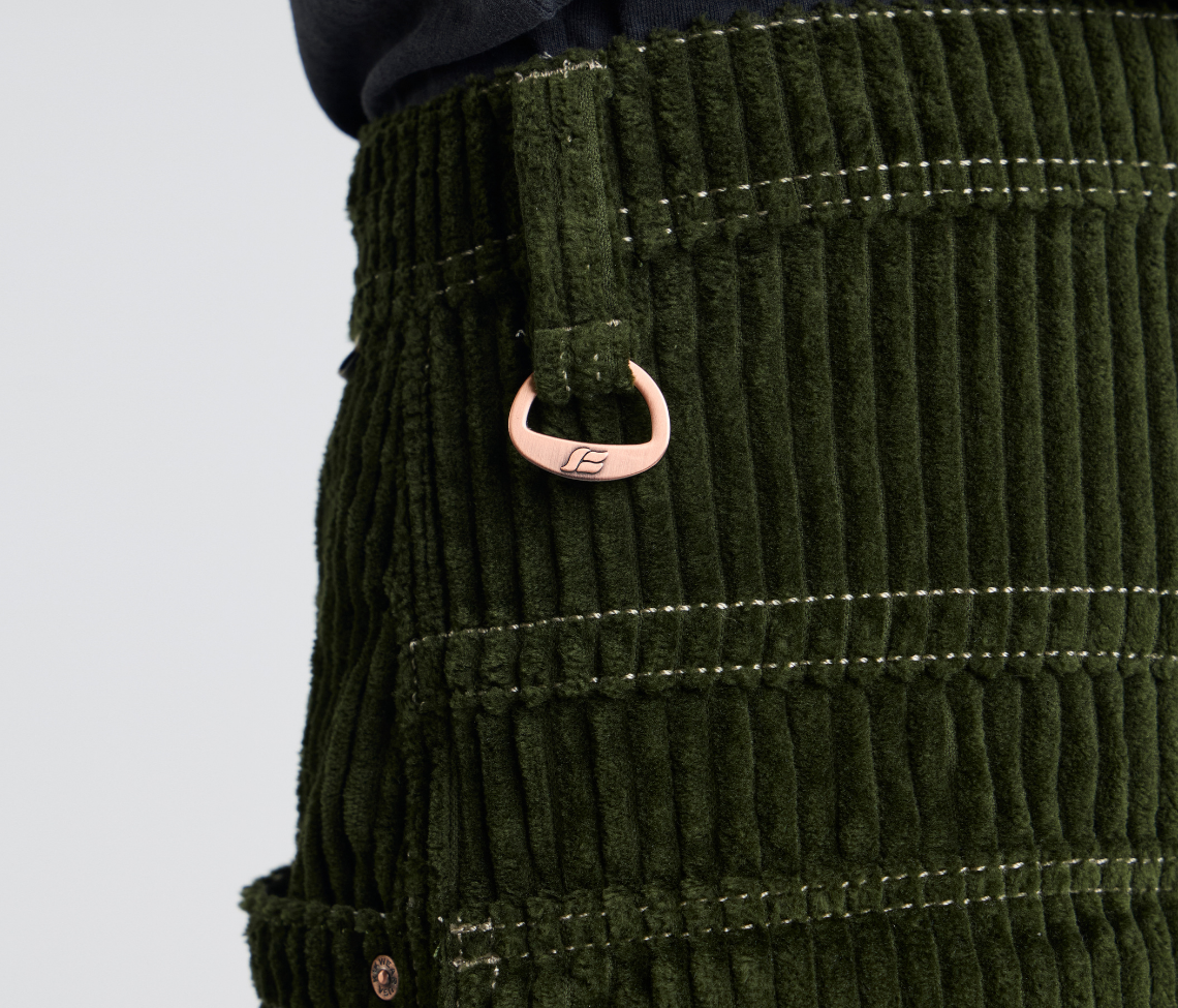 W KING KORDZ 36" 3-WALE CORDUROY ARMY GREEN