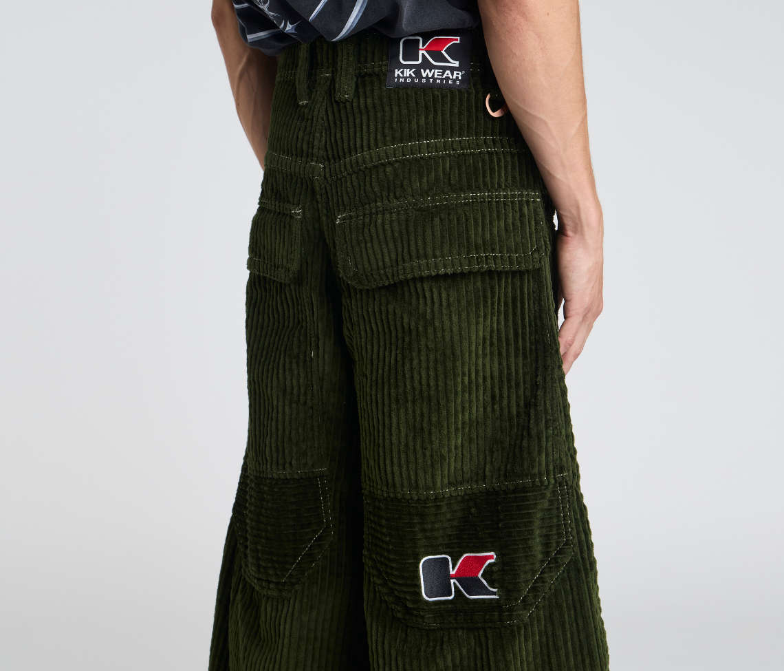 KING KORDZ 36" 3-WALE CORDUROY ARMY GREEN