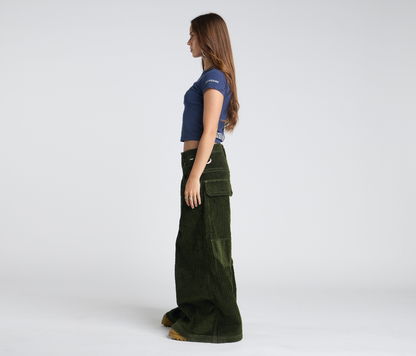W KING KORDZ 36" 3-WALE CORDUROY ARMY GREEN