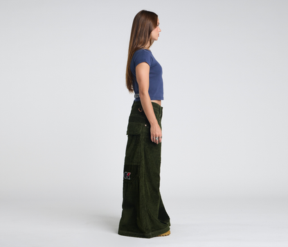 W KING KORDZ 36" 3-WALE CORDUROY ARMY GREEN