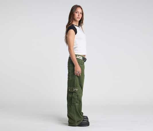 W HYDRO CHILL MICROSUEDE CARGO 23" ARMY GREEN