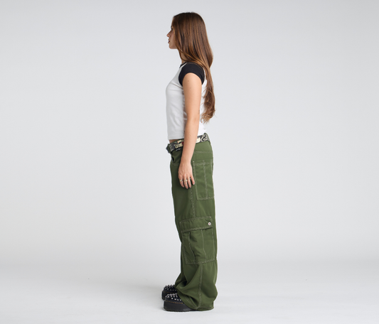 W HYDRO CHILL MICROSUEDE CARGO 23" ARMY GREEN