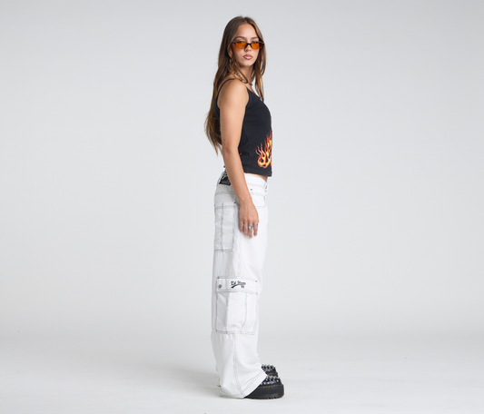 W HYDRO CHILL MICROSUEDE CARGO 23" WHITE